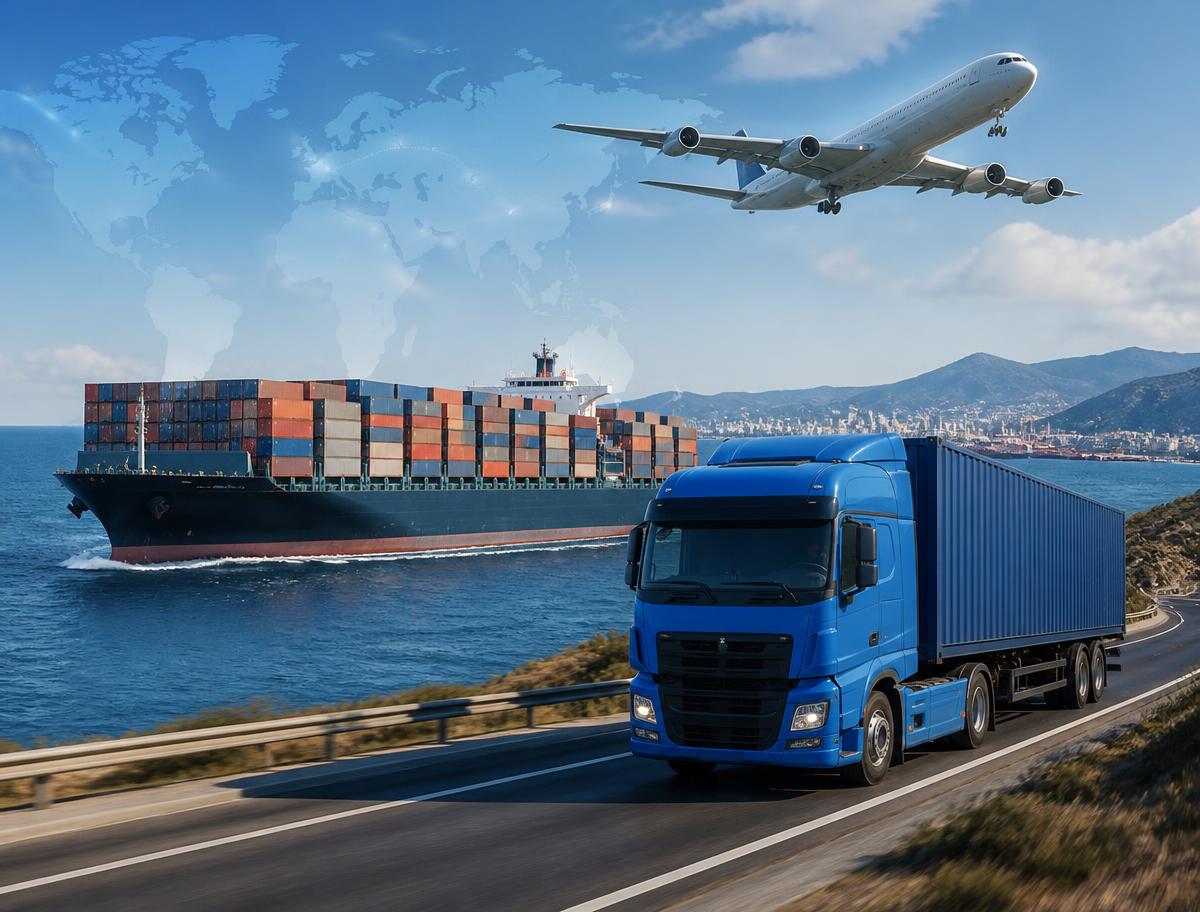 Cargo ship, aircraft and logistics operations